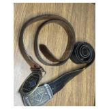 Masonic belt buckles with belts included