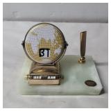 Onyx desk set calendar and pen set