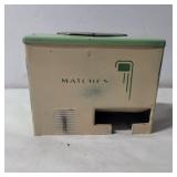 Metal wal mounted match dispenser 4in tall 5.5in