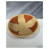 Large handcrafted southwestern-style coiled bowl