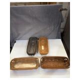 assortment of Longaberger baskets x4