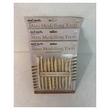Lot of 3 mini modeling clay tool packs of 10