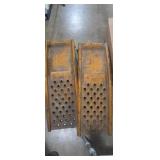 Pair metal car ramps
