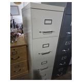 Tan 4 drawer file cabinet