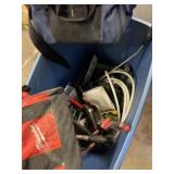 Tote with Tool bags, tools, and more