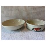 Halls Poppy seed bowl 3 x 8 no lid. Halls yellow