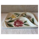 Hand painted in Italy for FB flower party platter
