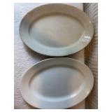Two ironstone platters 12 x 9