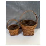 1980s  Longaberger carrying baskets with inner