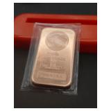 1 OUNCE .999 COPPER BAR AMERICAN BUFFALOTHESE