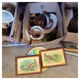 Assorted pitchers, plates, pictures and more
