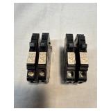 15 & 20 amp breaker. New old stock. 2 each size