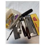 x acto style knives miniature oilers misc tools