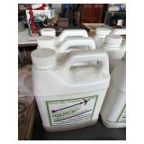 32-fluid-ounce white plastic jug of Flush Brand