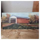 Hand painted trowel Wilkins mill Bridge by