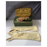Wallet for women clutch with gloves