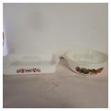 Fire king and glassware glass baking dishes