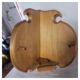 Corner wood shelf spade shape 12in tall and 11in