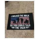 18 in x 27 in I Walked the Walk door mat