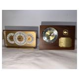 Clock Battery Operated and Taylor Weather Station
