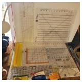 Quilting/sewing rulers various sized and shapes