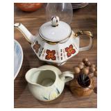 Ivorene tea cup, vintage Hall China Jewel Tea