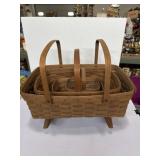 Longaberger Footed Magazine Basket Rocker