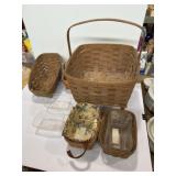 Longaberger baskets 5 total baskets