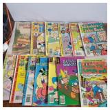 7 Richie rich, 2 Archie, 3 Disney comic books