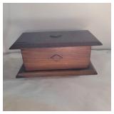 Hand made wood box 12in wide and 5in tall needs