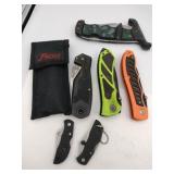 Group of foldable knives