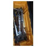 Stack on tool box with contents grease gun ,
