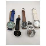 5 woman's decorative watches