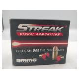 Streak ammunition 380 auto 100 gr TMC 20 rounds