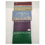 1984 1991 1998 uncirculated proof sets