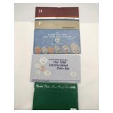1984 1991 1998 uncirculated proof sets