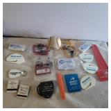 Advertising items, whistle and baseball