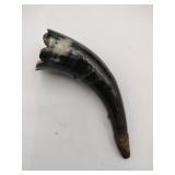 Carved animal horn