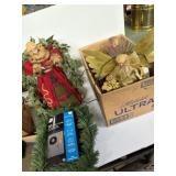 Holiday decorations, illuminated garland,