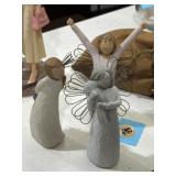 3 Willow tree figurines