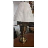 Brass table lamp 32in