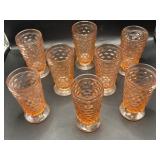 8 Indiana Glass Whitehall Colony peach-pink