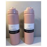 New Mainstays 24 fl oz Pearl Blush Double Wall