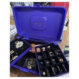 Purple Caboodle's jewelry box & fashion jewelry