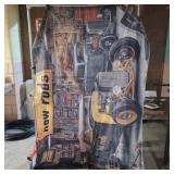 Hot rod fabric wall hanging 56 x 75