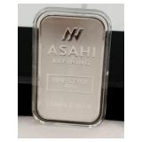 ASAHI refining .999 fine silver 1 troy ounce bar