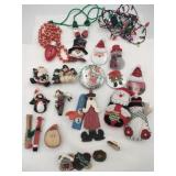 Christmas necklaces pins