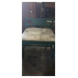 Small green painted chair