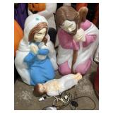 Empire blow molds Jesus, Joseph, & Mary 17' & 27'