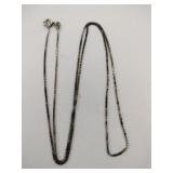 Silver box chain marked 925 .060oz